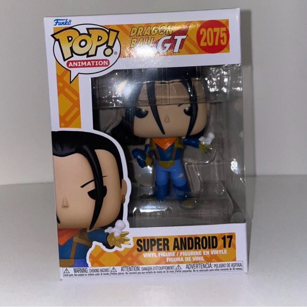 Funko Pop! Super Android 17 Action Figure - Blue and Orange